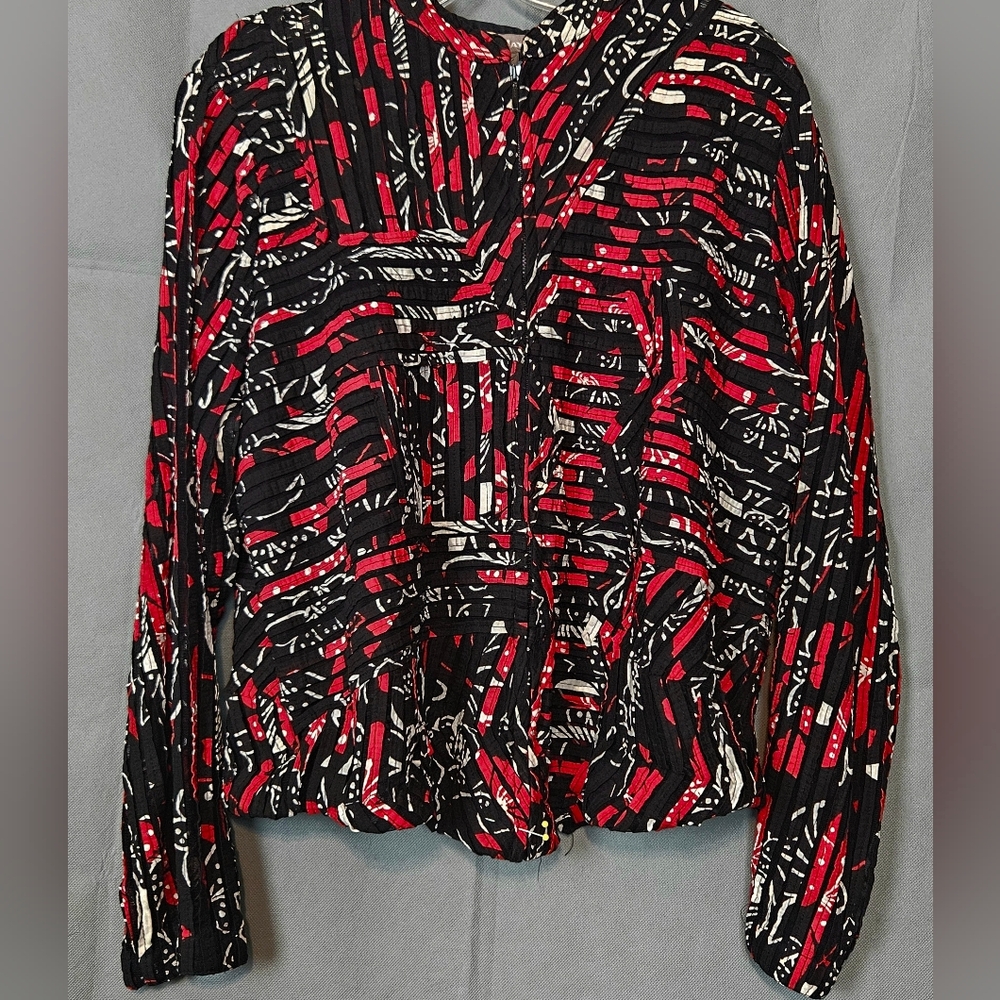 Vintage Sheer Mesh Patchwork Bomber Jacket with Embroidery